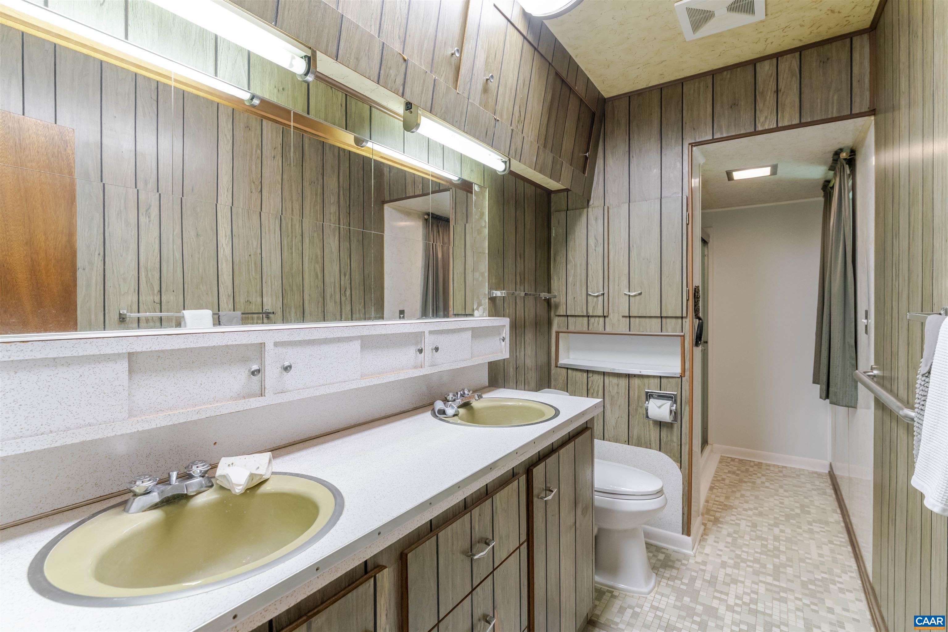 906 Alta Street Staunton, VA 24401 - Photo 17 of 34 a bathroom with a sink a toilet and a mirror