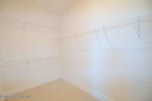 a view of a closet
