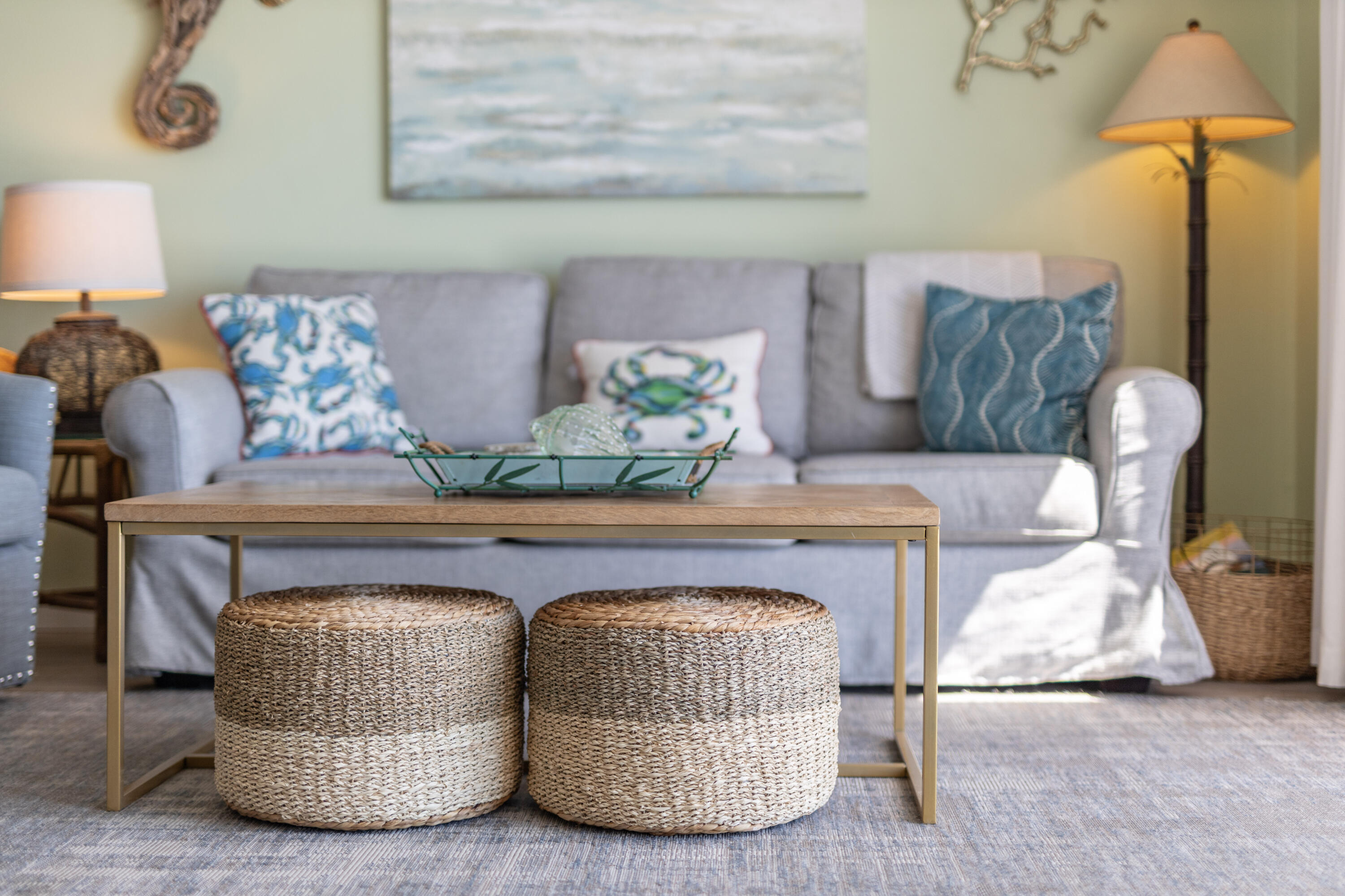 207 Beachfront Trail, Unit 10 Santa Rosa Beach, FL 32459 - Photo 6 of 47 a living room with furniture and a lamp