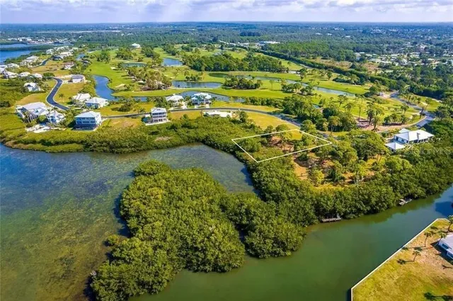 a view of a lake with mountains in the background