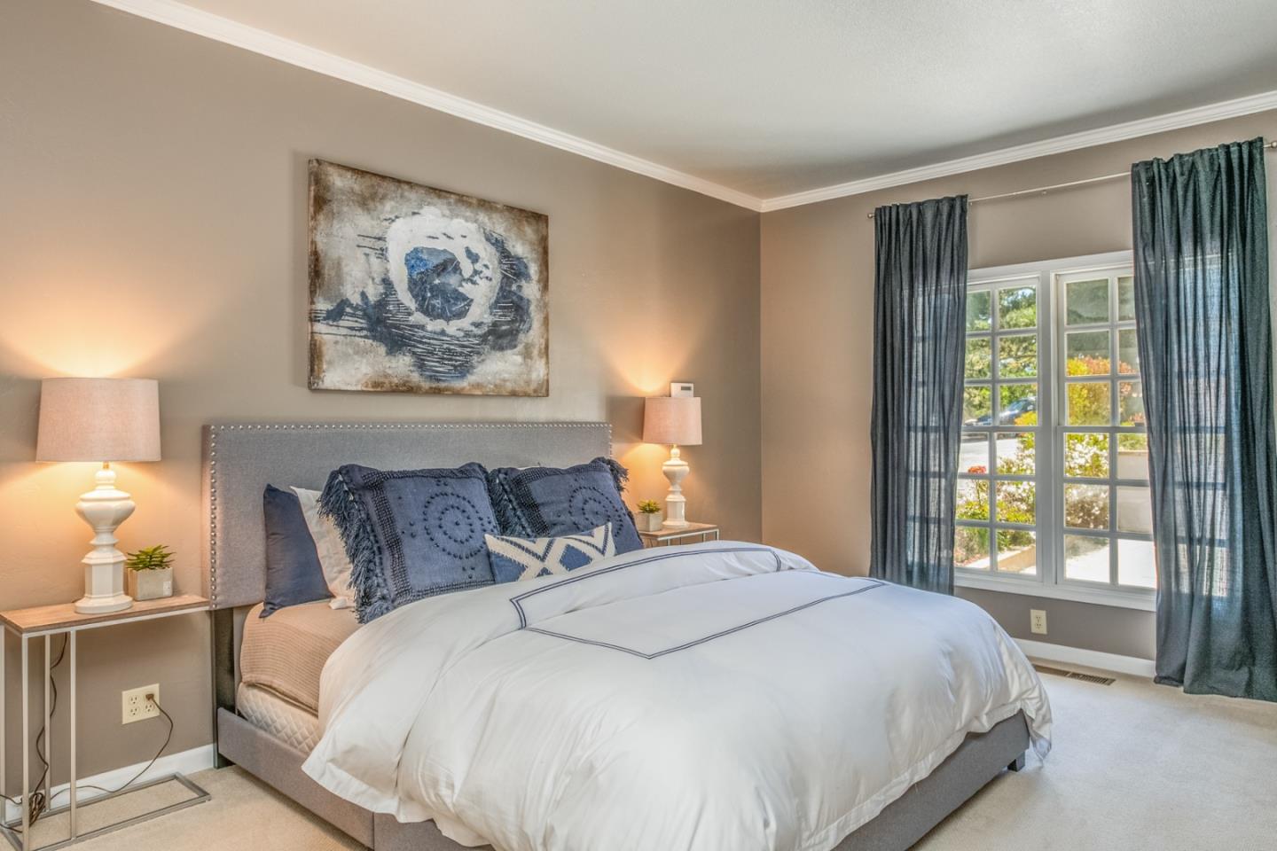 3602 Eastfield Road Carmel, CA 93923 - Photo 12 of 27 a bedroom with a bed and a window