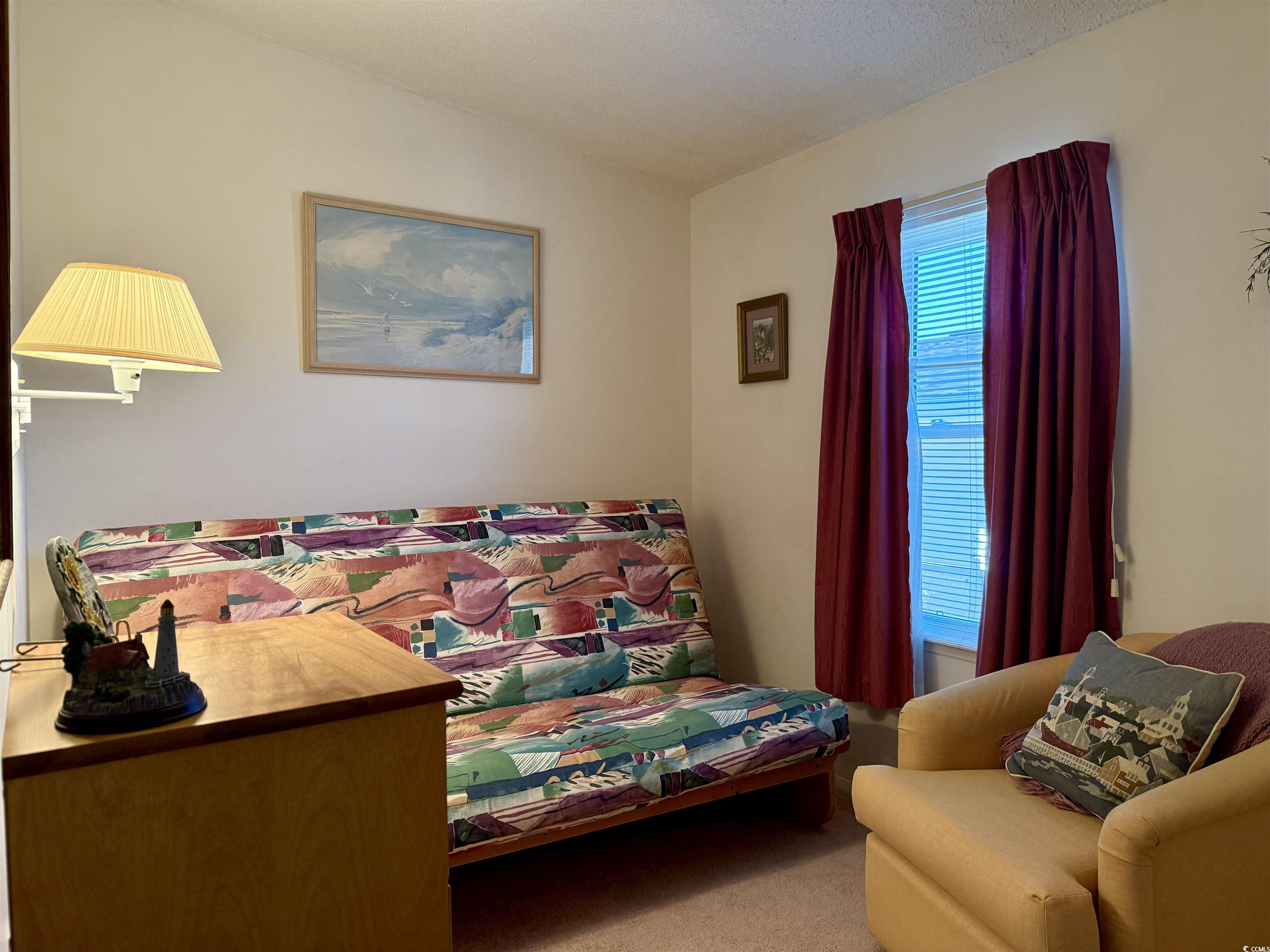 502 Sandpebble Surfside Beach, SC 29575 - Photo 12 of 31 Carpeted bedroom with a textured ceiling