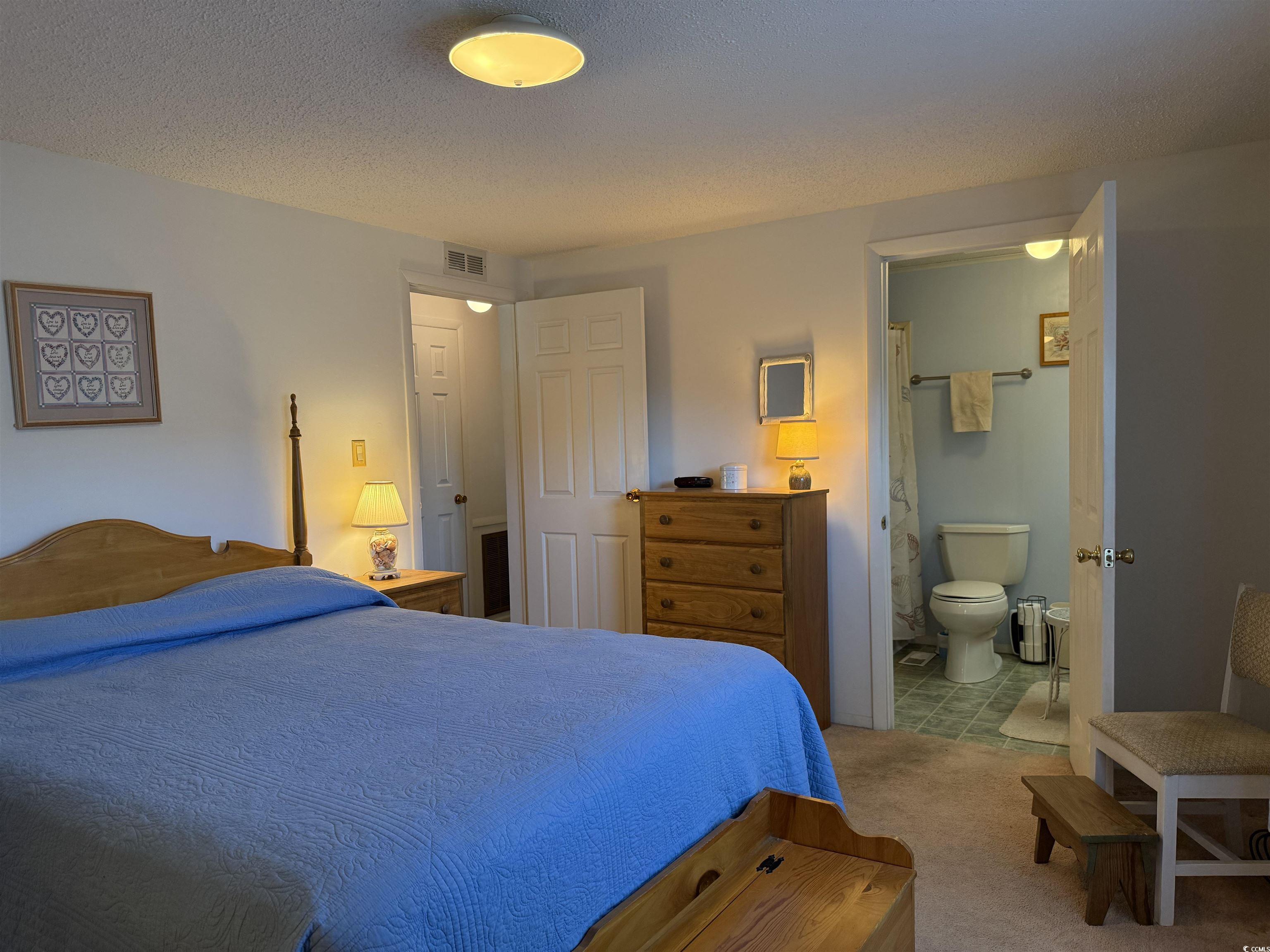 502 Sandpebble Surfside Beach, SC 29575 - Photo 21 of 31 Carpeted bedroom featuring connected bathroom and