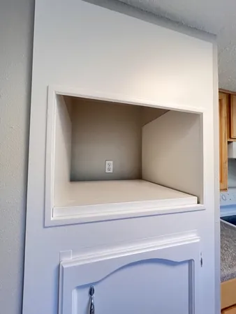 a close view of utility room