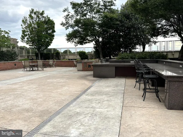 a view of outdoor space with seating