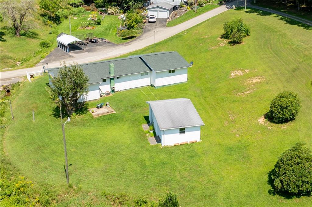 200 Brown Hill Road Markleysburg, PA 15459 - Photo 7 of 35 a aerial view of a house with a yard