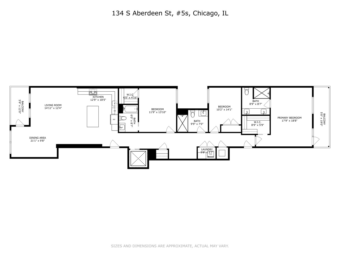 134 South Aberdeen Street, Unit 5S Chicago, IL 60607 - Photo 32 of 32 Gallery Image 32