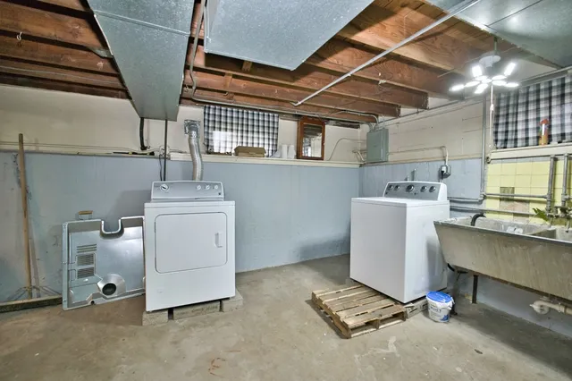 a room with storage and utility