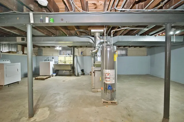 a view of water heater room