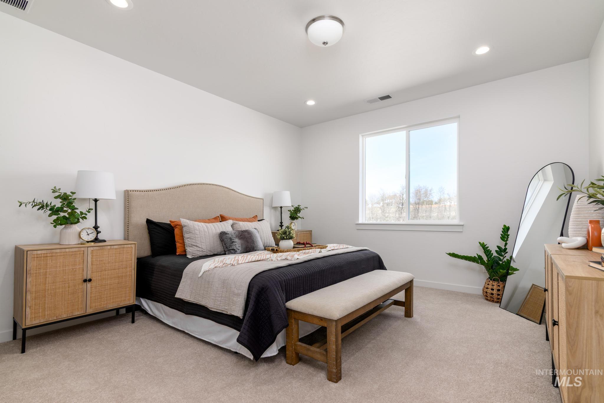 1244 Grassland Street Middleton, ID 83644 - Photo 7 of 10 Bedroom with light carpet and recessed lighting
