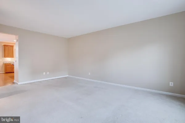 a view of an empty room