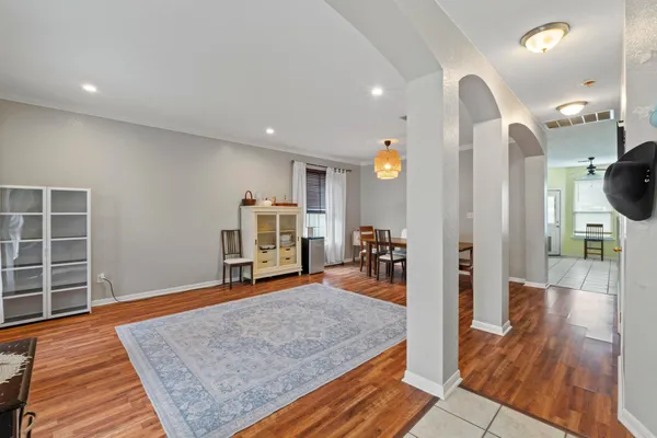 a view of a living room