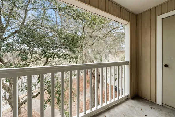 a view of a porch