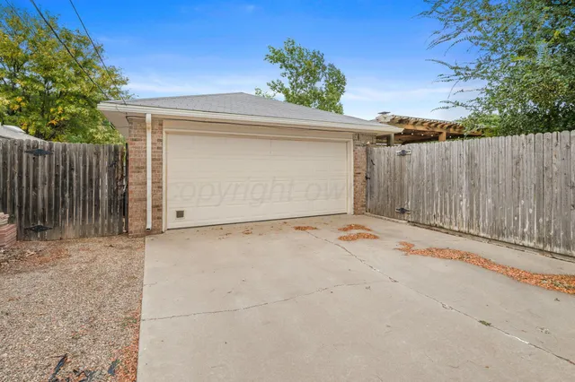 a backyard of a house