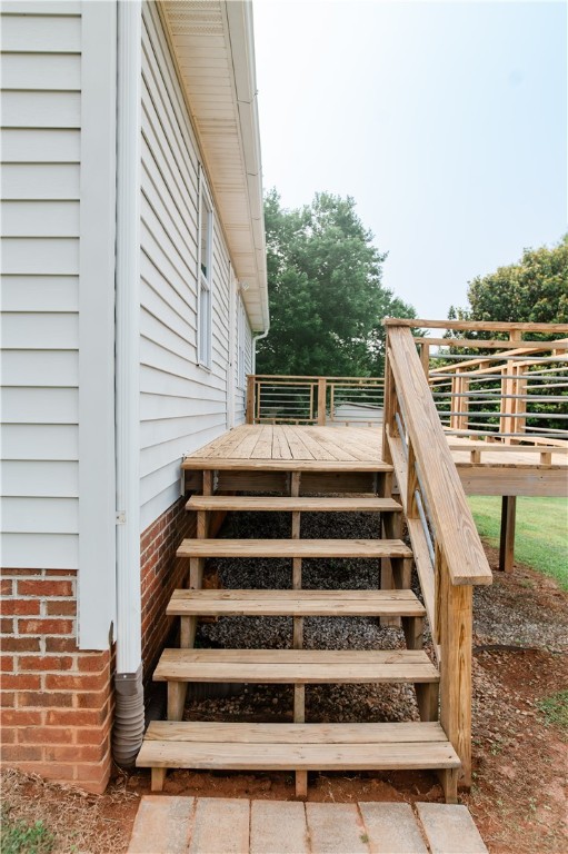 204 Dalton Hill Road Easley, SC 29640 - Photo 31 of 33 BACK DECK STAIRS