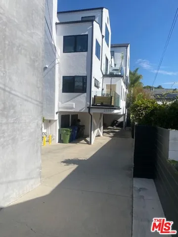 a view of a terrace with seating area