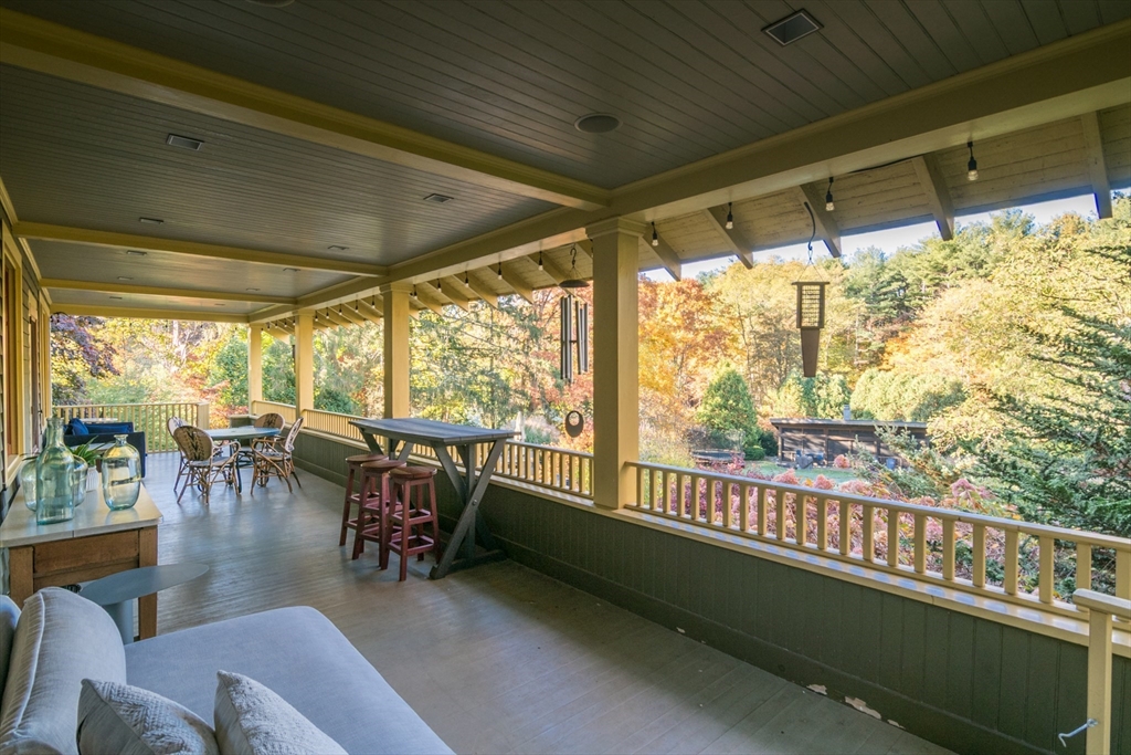 9 Harkness Road Pelham, MA 01002 - Photo 32 of 42 a view of a dining room with furniture window and outside view