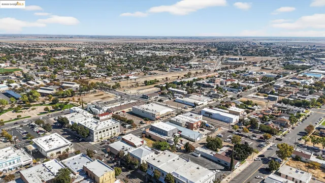 a aerial view of a multi story parking building