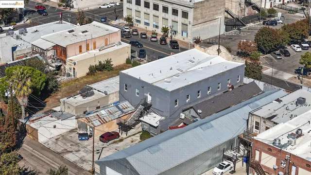 a car parked in front of a building