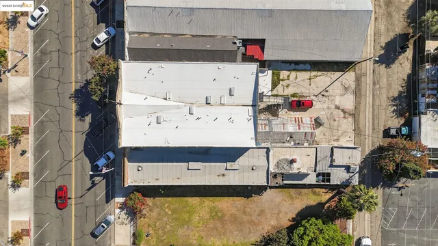 an aerial view of a city