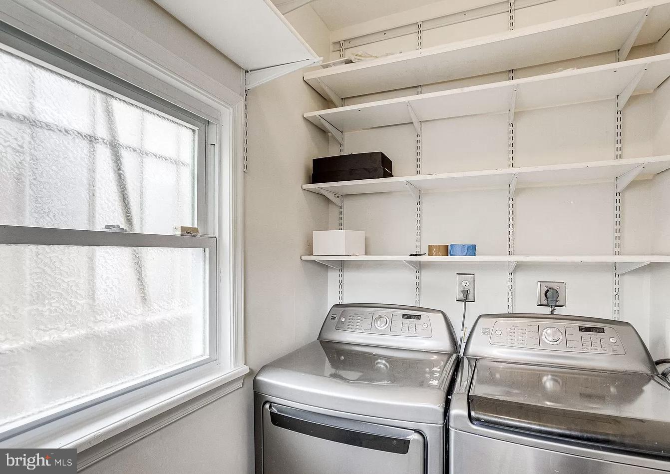 595 Columbia Road Northwest Washington, DC 20001 - Photo 14 of 36 a view of storage and utility room with racks on the wall
