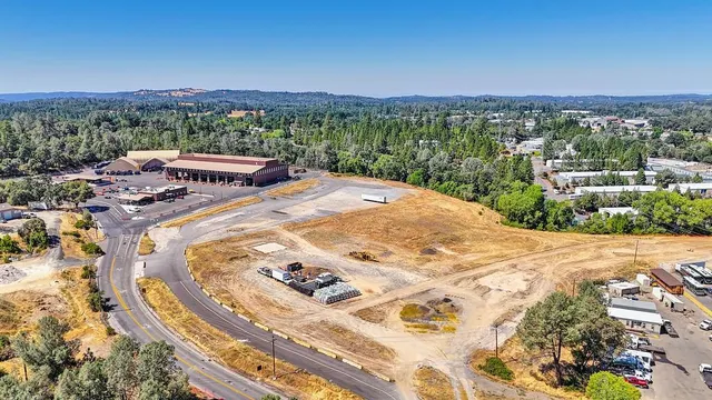 a view of a city with an ocean