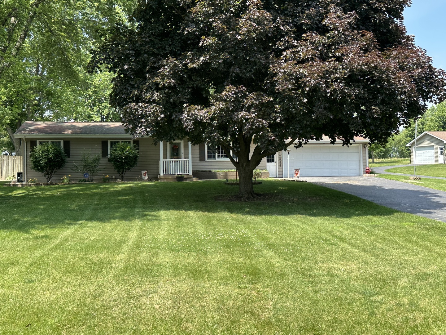a view of house with yard