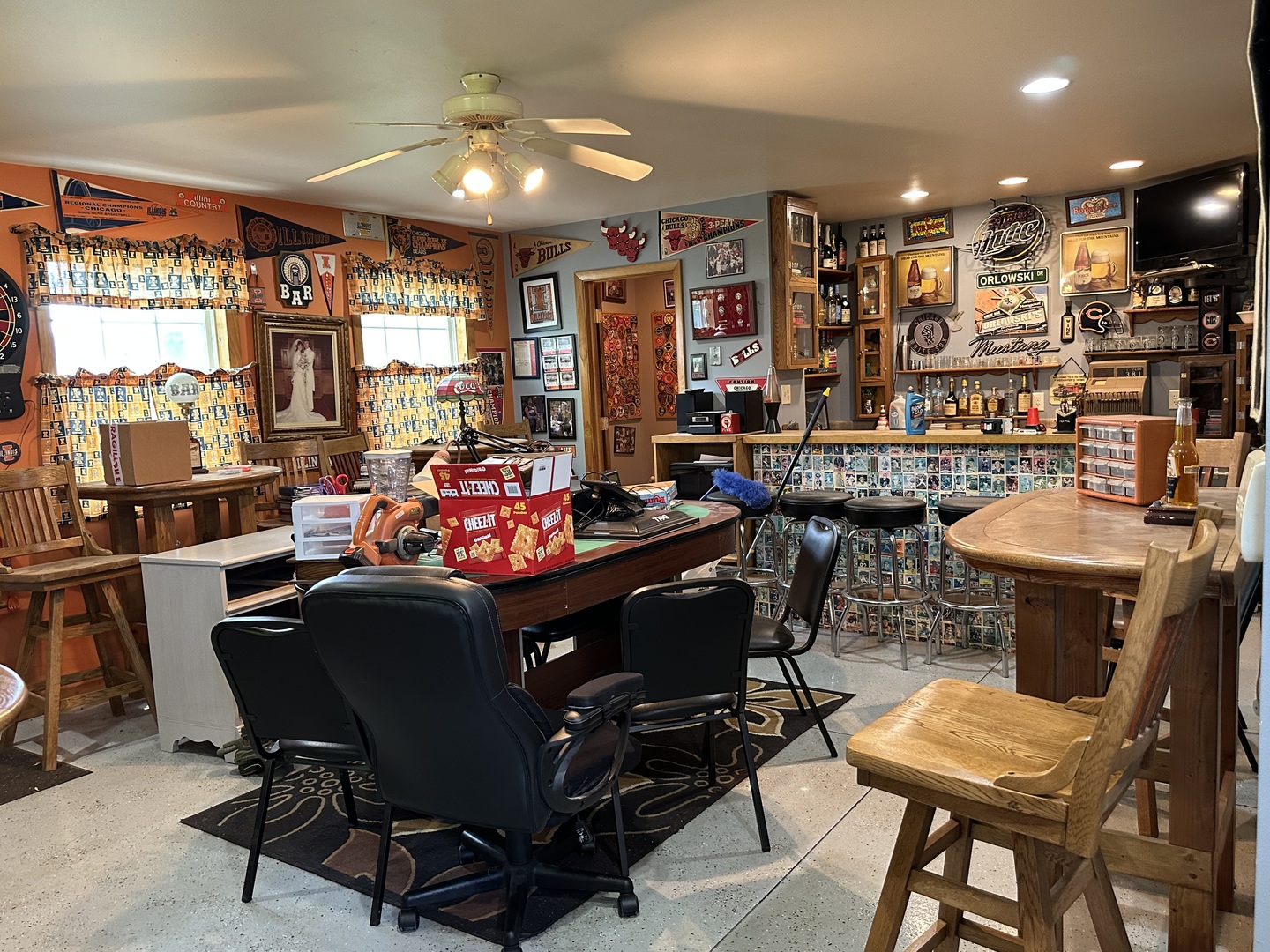 12855 Lawrence Road Sterling, IL 61081 - Photo 33 of 40 a view of a dining room with furniture window and outside view