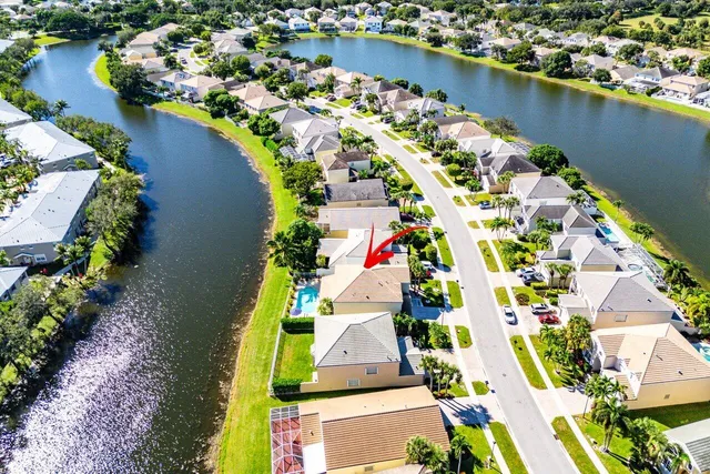 a view of a house with a swimming pool