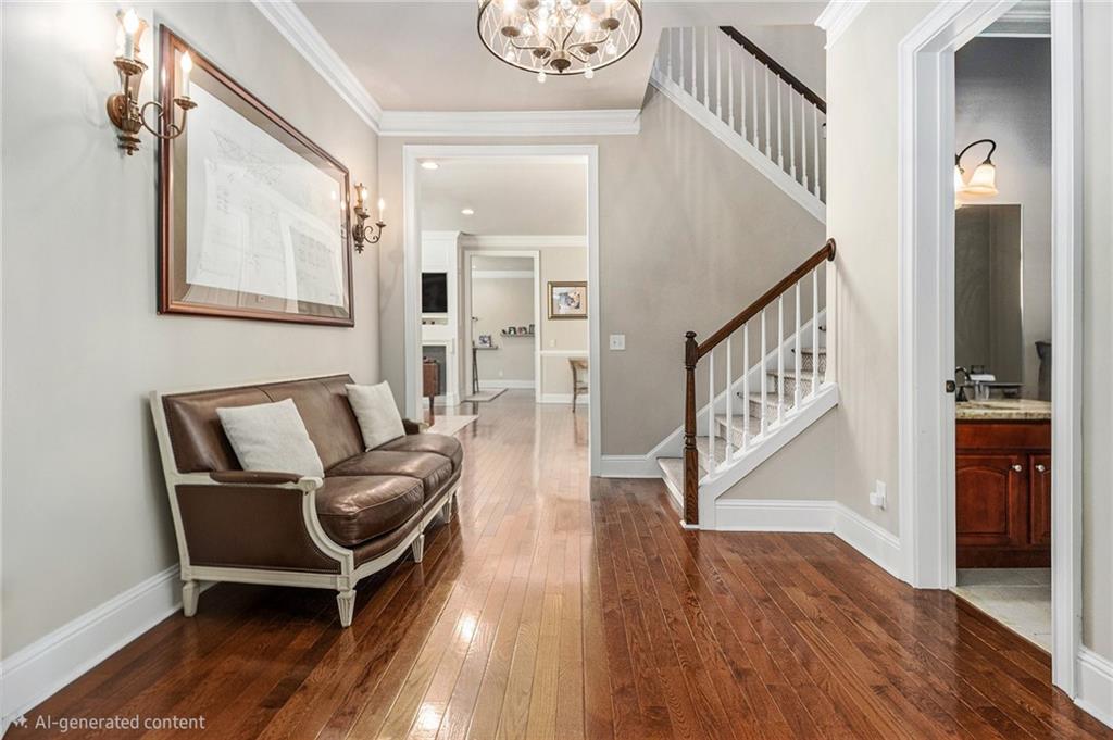 3433 Pierce Street Atlanta, GA 30337 - Photo 3 of 42 a living room with furniture and a wooden floor