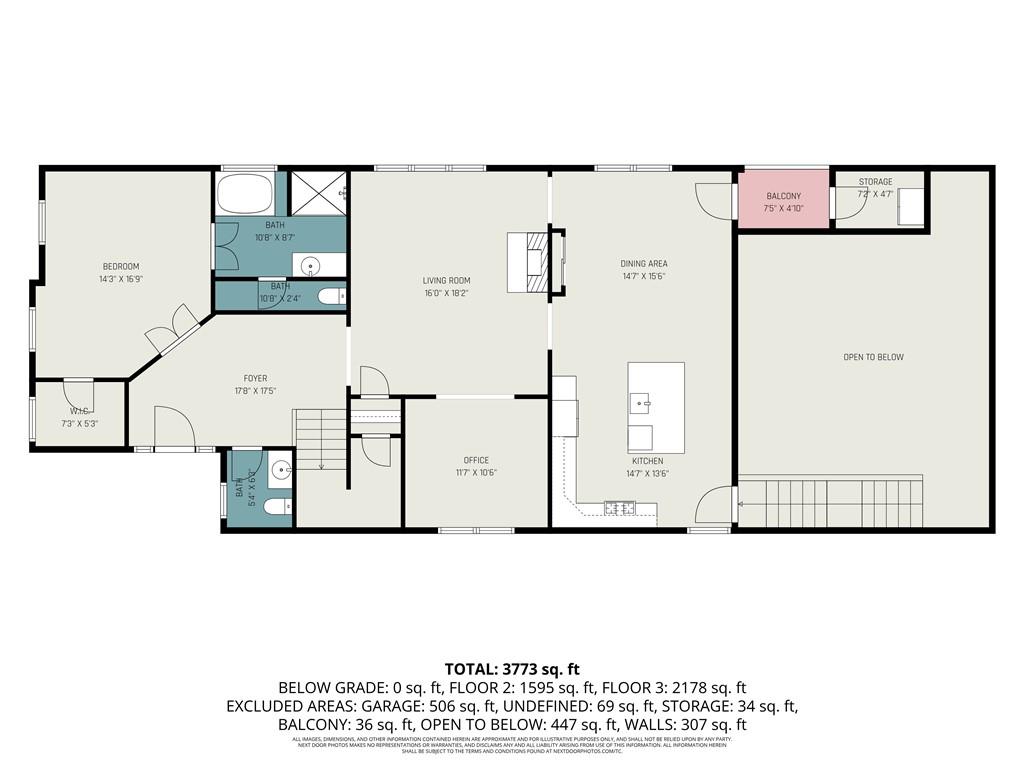 3433 Pierce Street Atlanta, GA 30337 - Photo 37 of 42 a black and white photo of a living room
