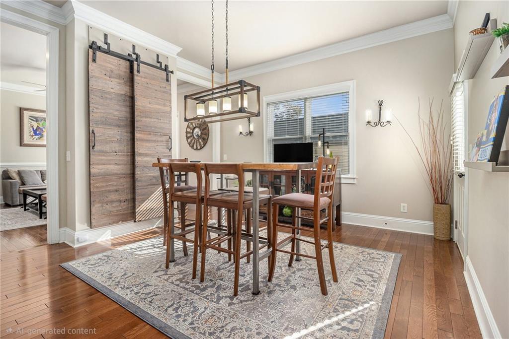 3433 Pierce Street Atlanta, GA 30337 - Photo 10 of 42 a view of a dining room with furniture window and wooden floor