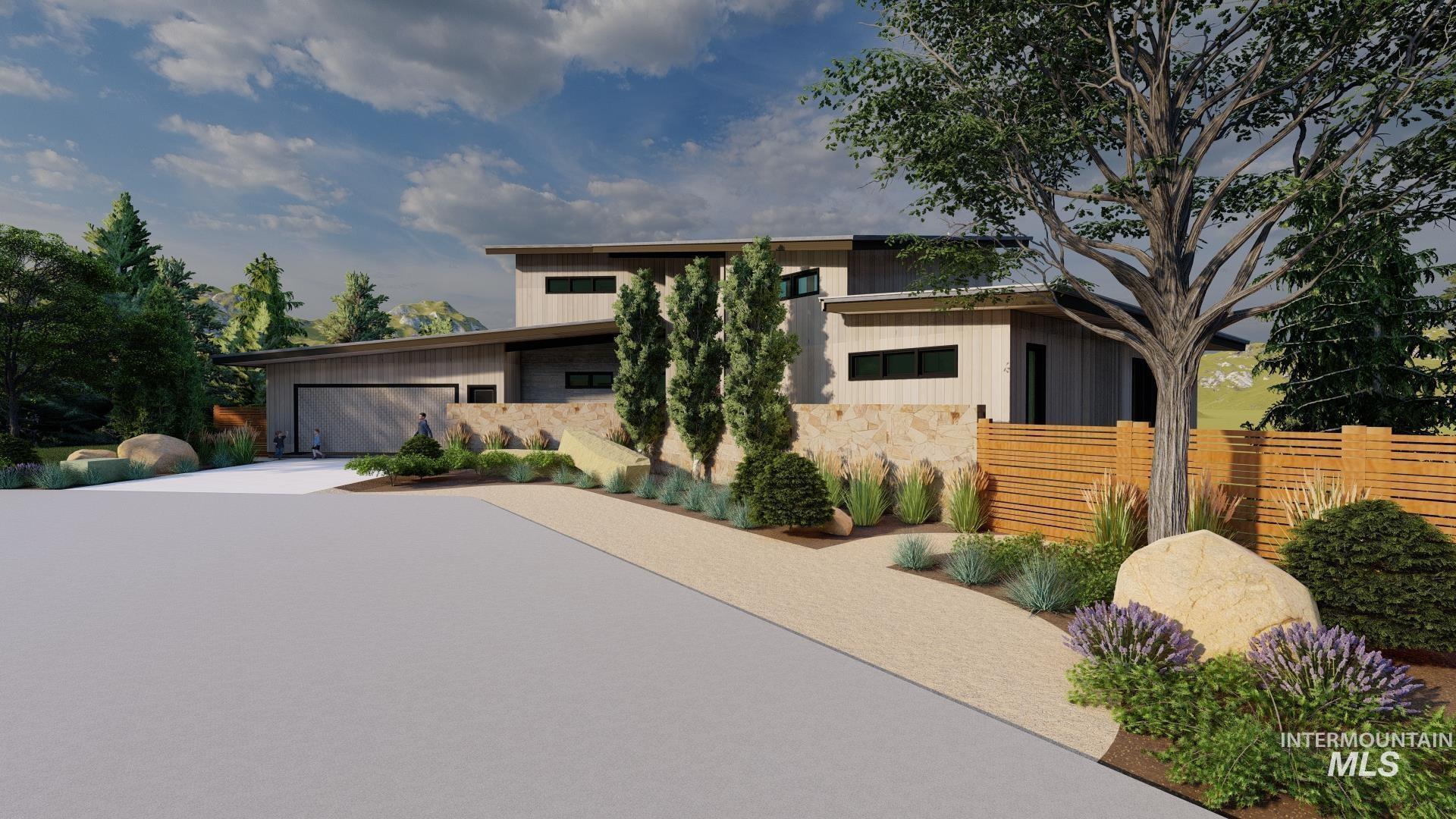 1212 Happy Drive Boise, ID 83706 - Photo 33 of 33 Contemporary home featuring stone siding, driveway, and a garage