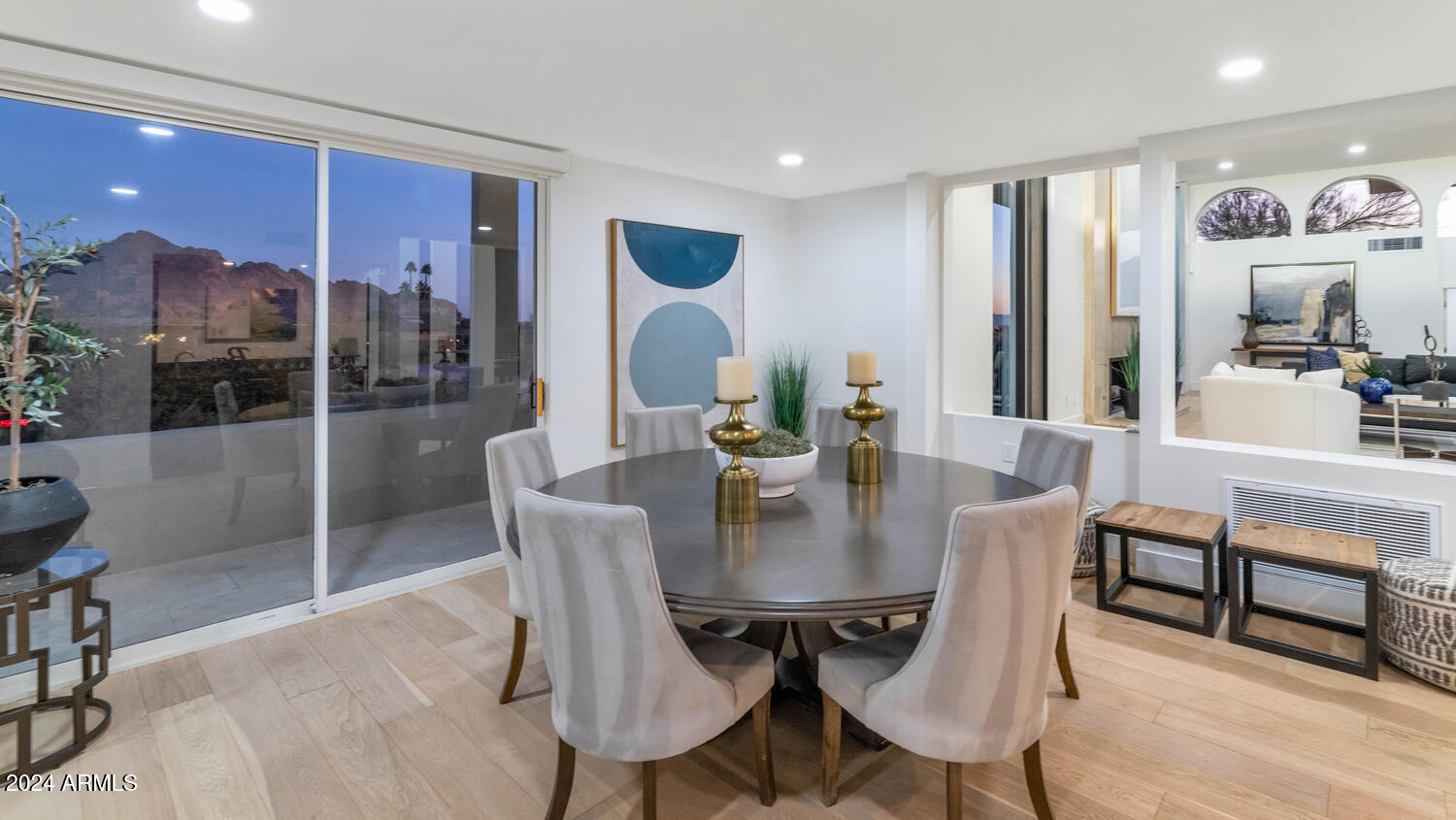 6664 North 40th Street Paradise Valley, AZ 85253 - Photo 9 of 36 a view of a dining room with furniture