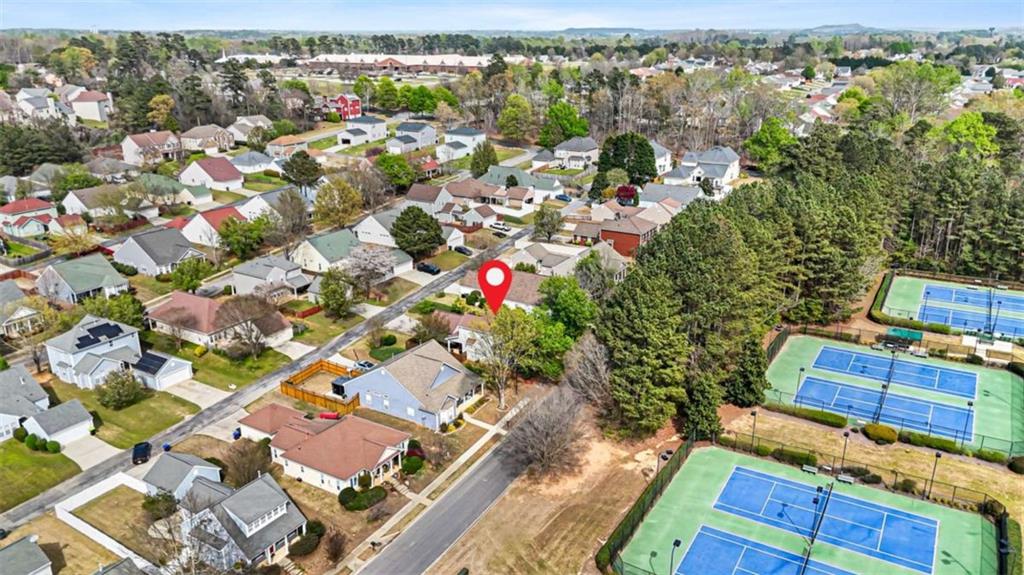535 Anglewood Trace Stockbridge, GA 30281 - Photo 59 of 73 an aerial view of residential houses with outdoor space