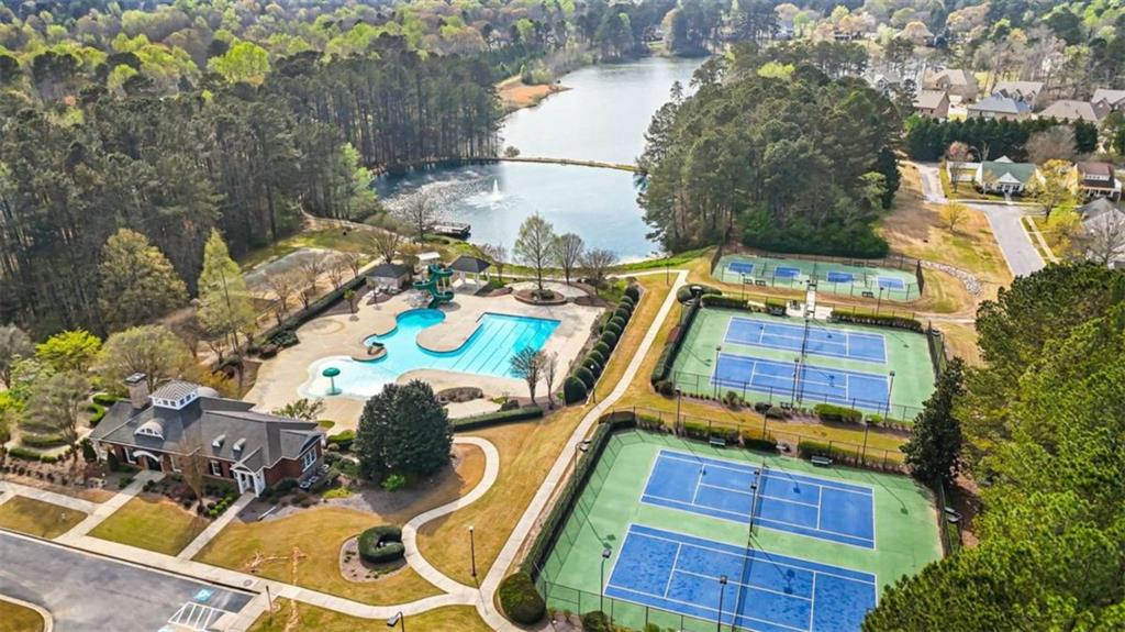 535 Anglewood Trace Stockbridge, GA 30281 - Photo 64 of 73 an aerial view of a house with a swimming pool