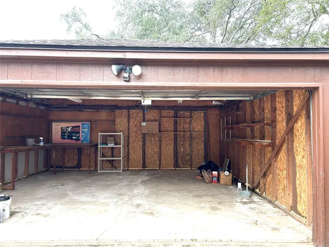 a view of a car garage door