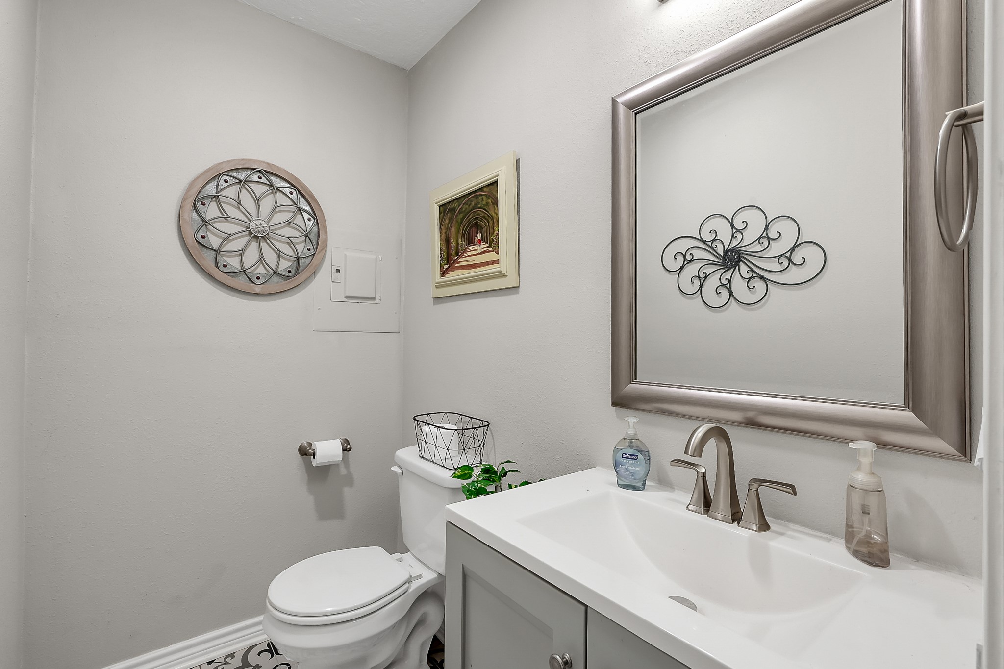 80 Nettie Phillips Road Coldspring, TX 77331 - Photo 14 of 49 Half Bath with new single sink