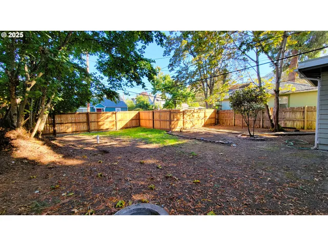 a view of outdoor space with garden