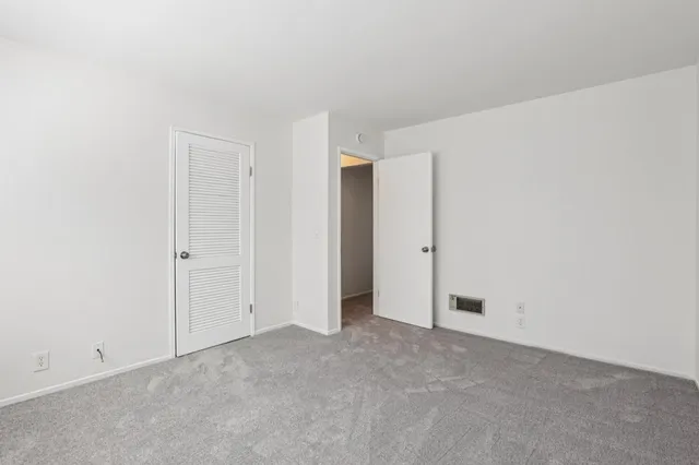 an empty room with an entryway