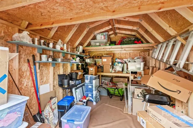 a view of storage and utility room