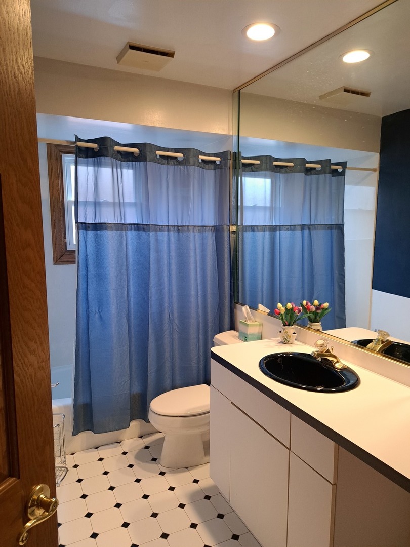 Undisclosed Address Park Ridge, IL 60068 - Photo 20 of 25 a bathroom with a sink a toilet and shower