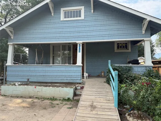 a front view of a house