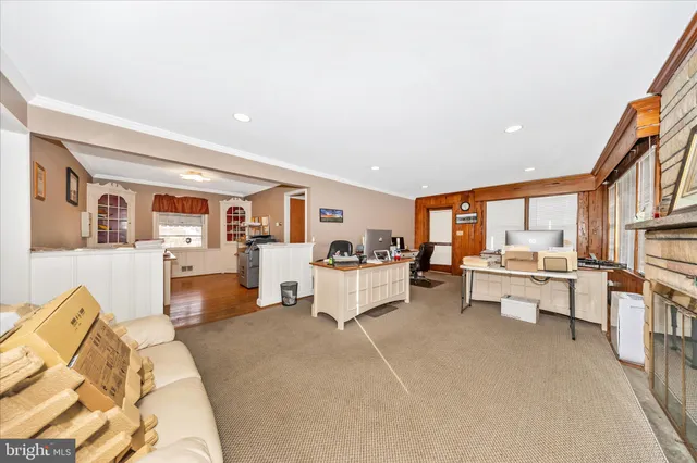 a view of yard and swimming pool