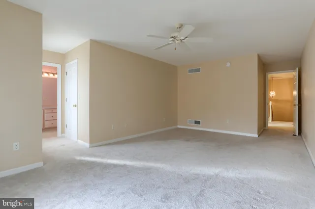 a view of an empty room