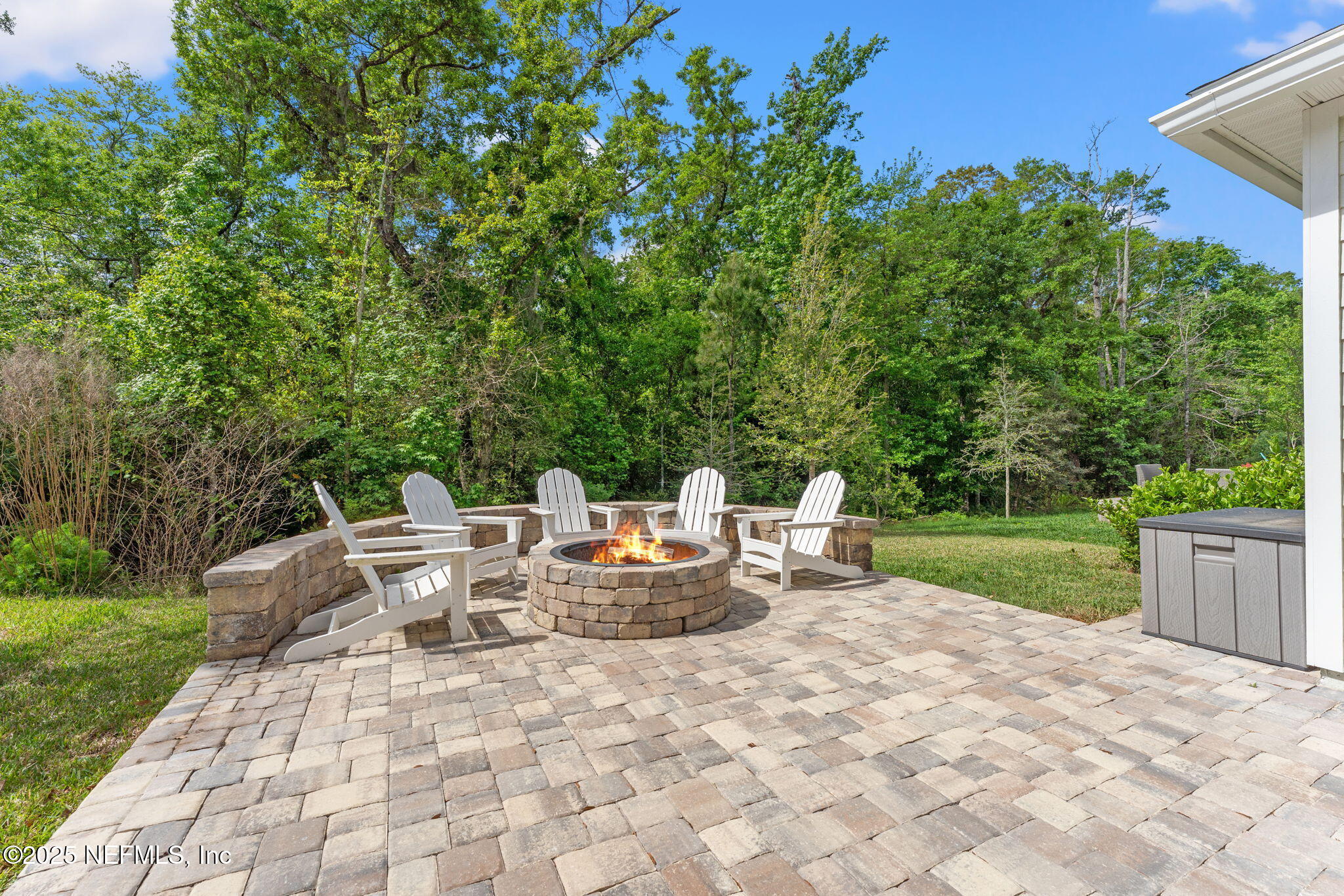 267 Windswept Way St. Augustine, FL 32092 - Photo 33 of 50 a view of backyard of house with outdoor seating