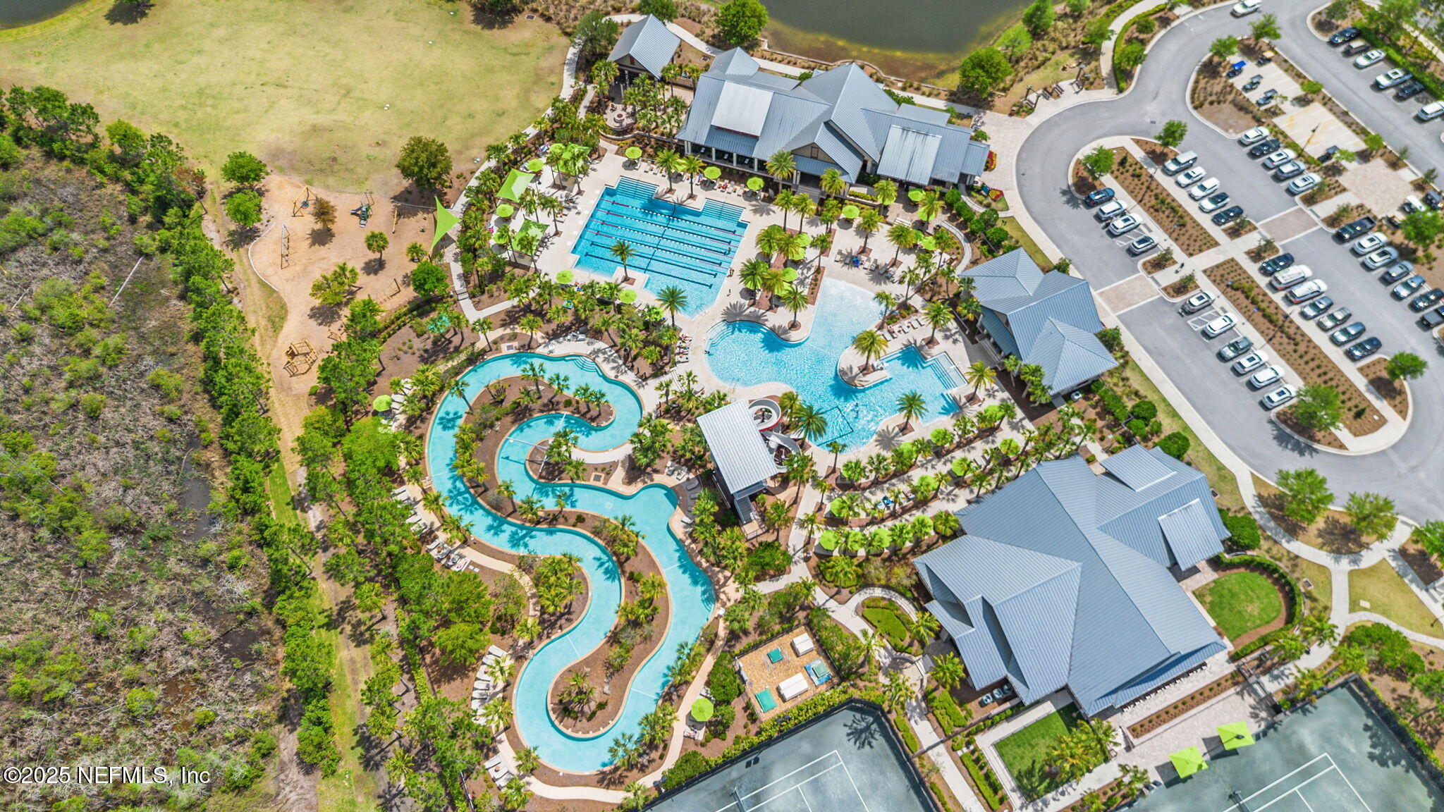 267 Windswept Way St. Augustine, FL 32092 - Photo 37 of 50 an aerial view of a house with a yard and swimming pool