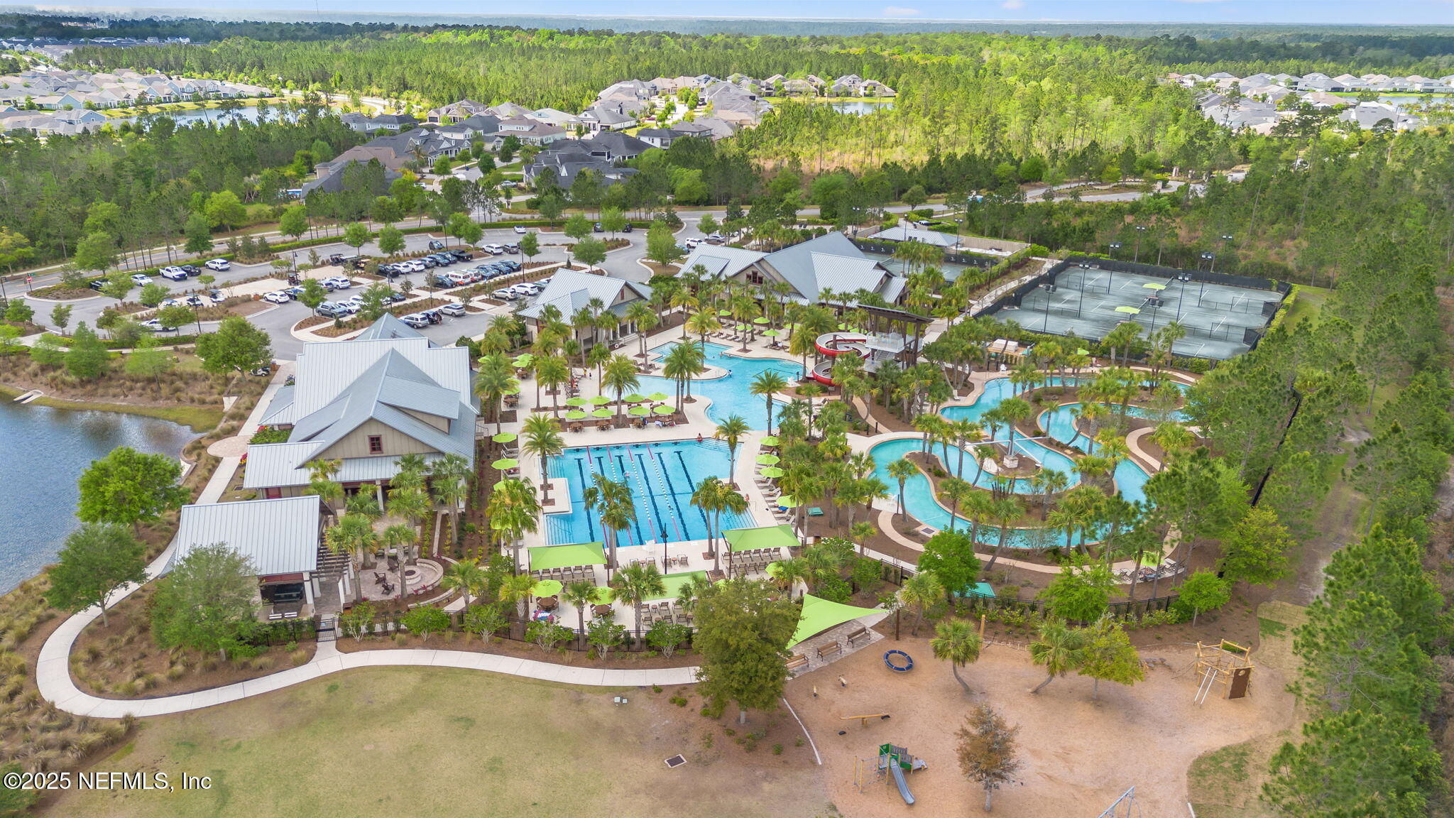 267 Windswept Way St. Augustine, FL 32092 - Photo 41 of 50 an aerial view of residential houses with outdoor space and street view