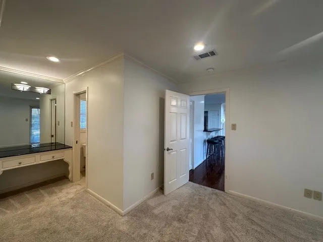 a view of an empty room