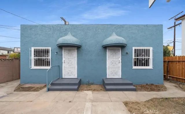 a front view of a house